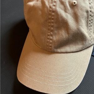 Polo Ralph Lauren Solid Blank Camel Tan Beige Baseball Cap Hat Adjustable